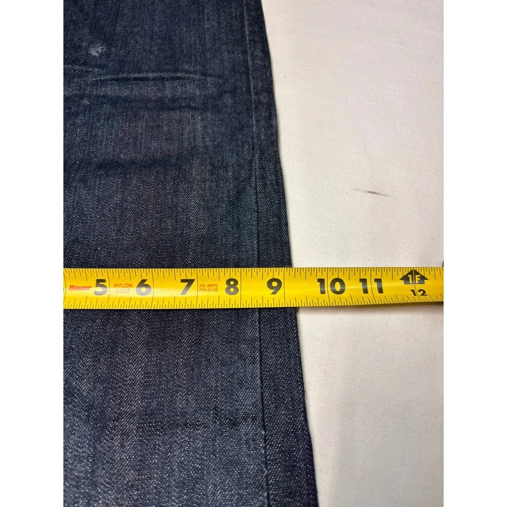 Levis 505 Regular Fit Straight Leg Dark Wash Denim Jeans Mens 34x32 Indigo